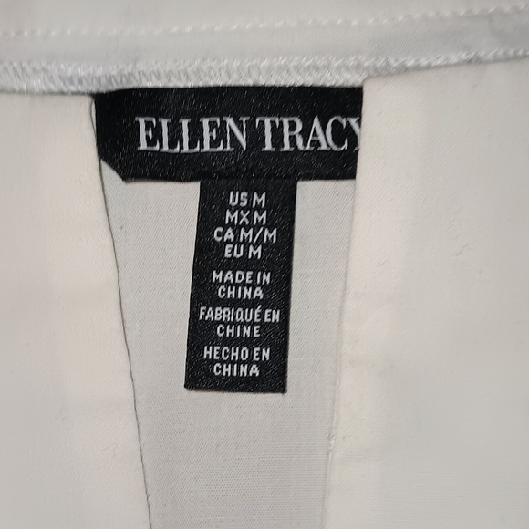 NWT Ellen Tracy Stretch Blouse (M) - Picture 7 of 8